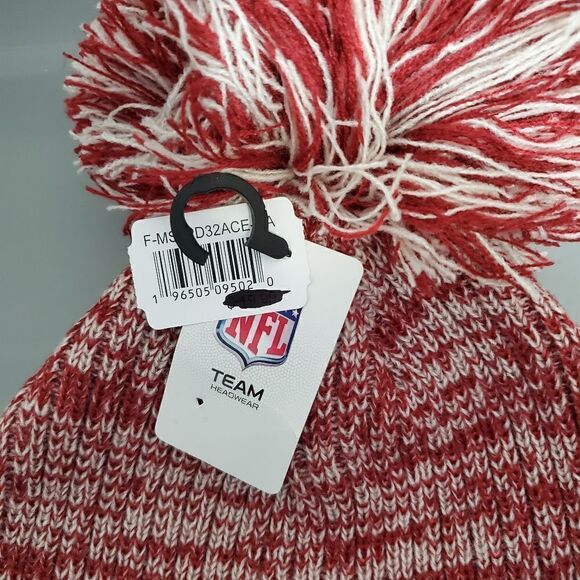 Washington Football Team NFL Women's  Cuff Knit Cap Pom Beanie  OSFA - Picture 2 of 7